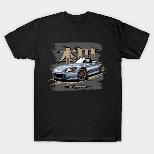 Honda S2000 AP2 Roadster T-Shirt by idrdesign